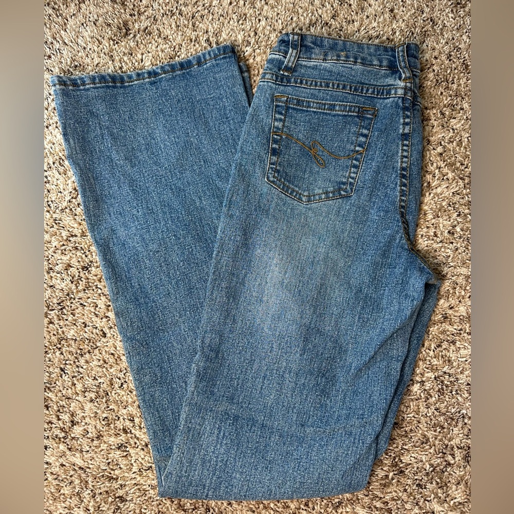 Zana Di Bootcut Jeans – Women’s 16‎ Slim Medium Wash Stretch Denim